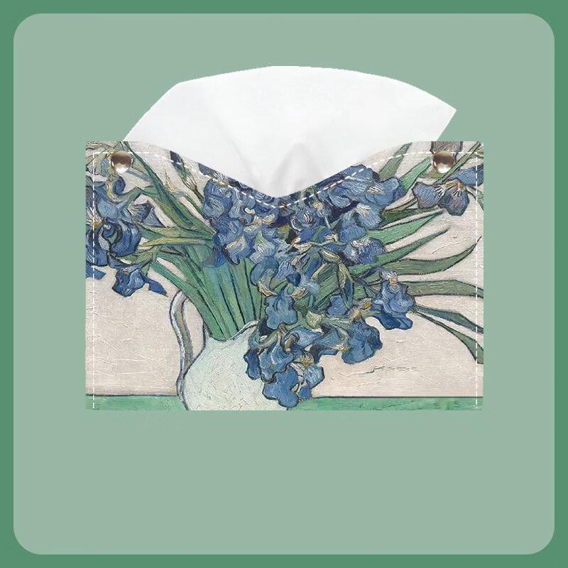 LIEI Retro Floral Acrylic Tissue Box Holder