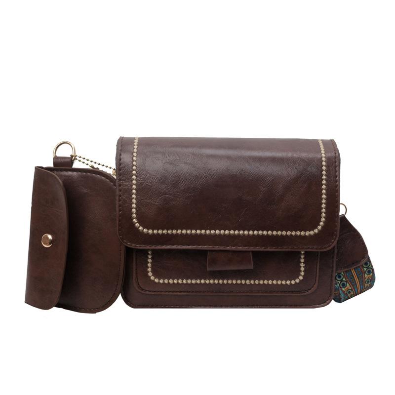 

Retro commuter bag women s 2024 spring new Korean fashion small square bag versatile shoulder messenger bag