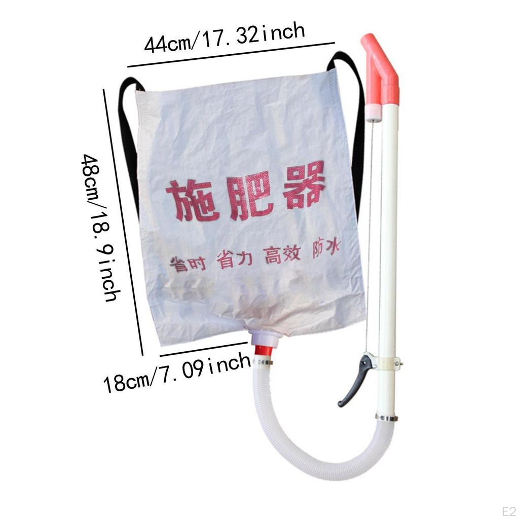Back Carrying Woven Bag Manual Spreader 10 Kg Capacity for Agricultural Use Sturdy Multipurpose