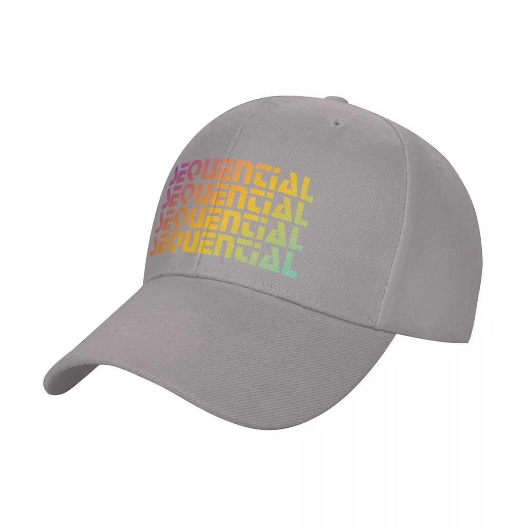 Rainbow Sequential Baseball Cap Designer Cap Mens Big Size Hat Caps Women Mens