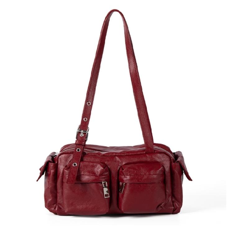 Shoulder Bag Leather Handbags Evening Clutch Purse Pu Leather Slings Purse Handbag Trendy Underarm Bag for Womens Girls