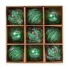 9PCS 8cm Christmas Ball Ornaments Tree Decorations for Holiday Wedding Party
