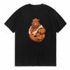 Cartoon Bear Muscle Training Unisexs T Shirts Summer Funny Rune Unisex Round Neck Clothing Unisex Clothes Funny Letter Print Tees