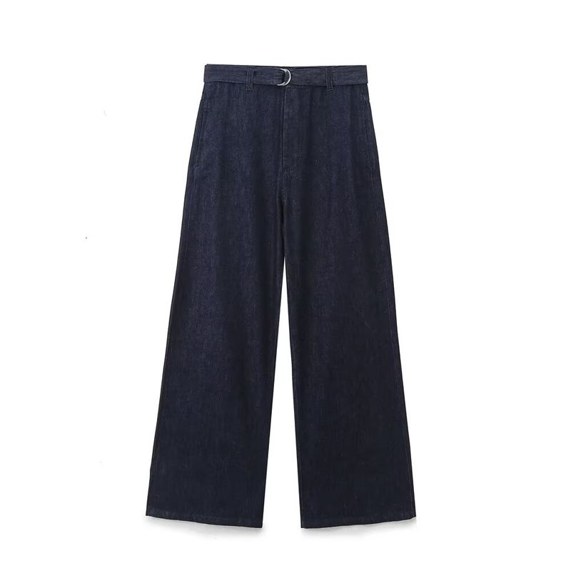 Kaslead New Arrival Women's Fashion Style Bowknot Decoration Denim Shirt Pants 6840268 6840269