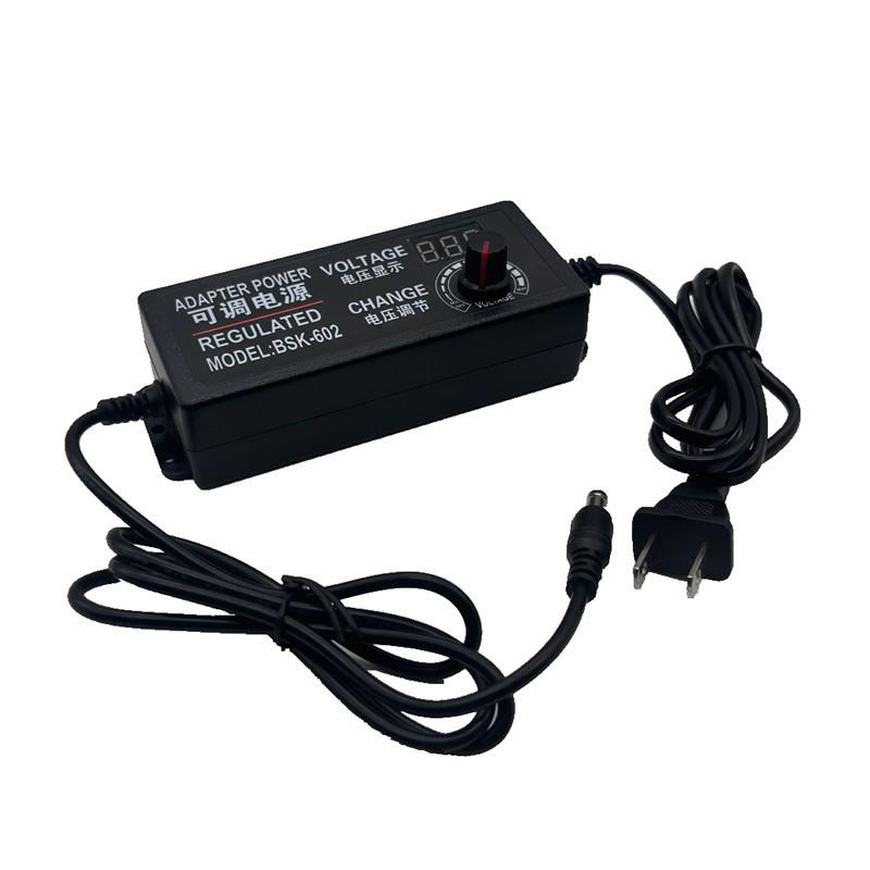 Verstellbarer 3-24V 3A Netzteiladapter für LED-Streifen, Wasserpumpen, Kompressoren & 3-12V 5A Motoren