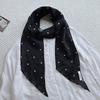 100% Linen Breathable Long Spring and Autumn Scarf For Women Original Style Artistic Neck Protection Soft Scarves 14x170cm