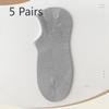5 Pairs of Boneless Boat Socks Men's Summer Thin Mesh Breathable Socks Invisible Not Off The Heel Anti-odour Shallow Mouth Short Socks