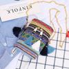 Fashion Bohemian Ethnic Style Women's Straw Woven Shoulder Messenger Bag Retro Casual Tassel Bucket Bag