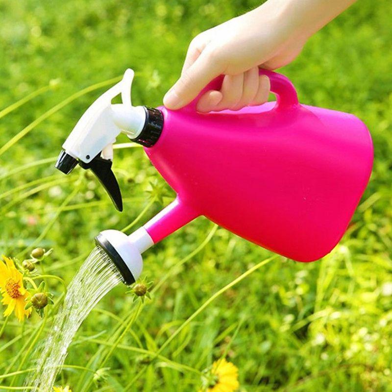 

Pressure Spray Water Kettle Garden Tools Adjustable Sprayer 1L Indoor Garden Plants 2 In 1 Accessory 1Piece Plastic Watering Can