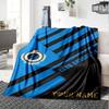 Name Custom Club Brugge Print Flannel Blanket High Quality Warm Comfortable Cover for All Seasons Perfect for Gifts Home Decor