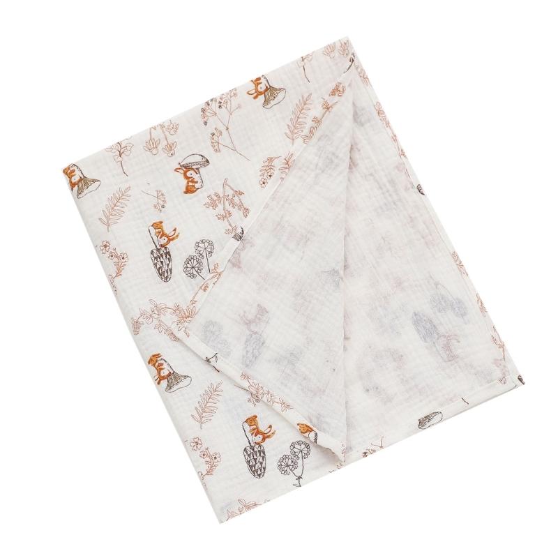 Couverture en Mousseline de Coton pour Bébé Super Douce Couverture d'emmaillotage pour Nouveau-né Séchage Rapide Garçon Fille Enfants Serviette de Bain Couverture de Poussette pour Bébé
