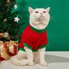 Christmas Sphynx Cat Dog Vest Shirt Festival Pet Clothes for Cats Kitten Mascotas Costume Clothing Camisetas Para Gatos