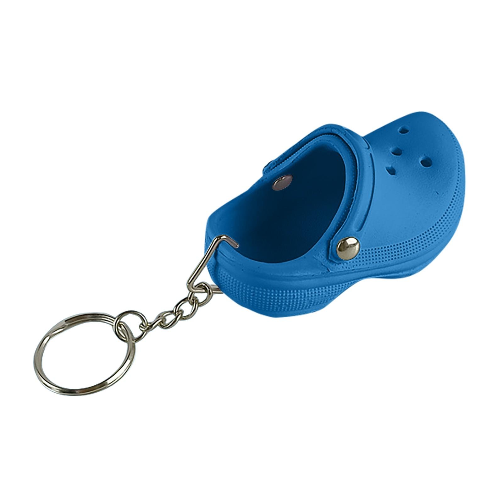 

Брелок для обуви, подвеска для школьной сумки, тапочка, брелок для ключей, подвеска в подарок One Size небесно-голубой