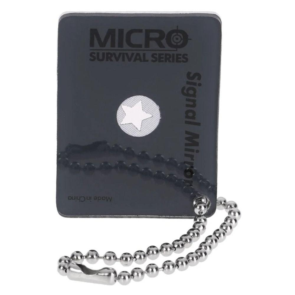 Multifunction Rescue Mirror Reflective Survival Mirror Outdoor Signal Mirror  Hiking Camping