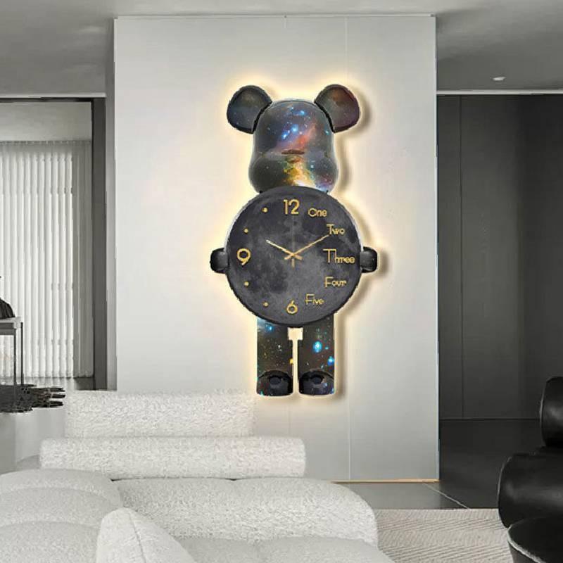 Wall Violentbear Clock Creativity Timepiece Living Decoration Room