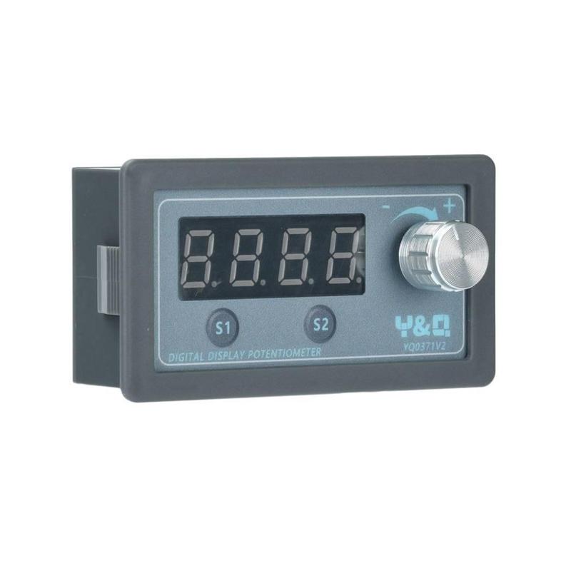 Potentiometer Frequenzzähler 4-stellige LED Digitalanzeige Einstellbarer Widerstand SPS Frequenzumrichter 1K/5K/10K Widerstandswert