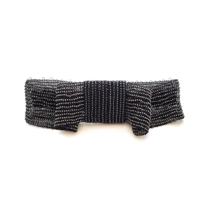 RACOHA Bling Net Ribbon Hair Pin (beaded Metal Ribbon Hair Pin)