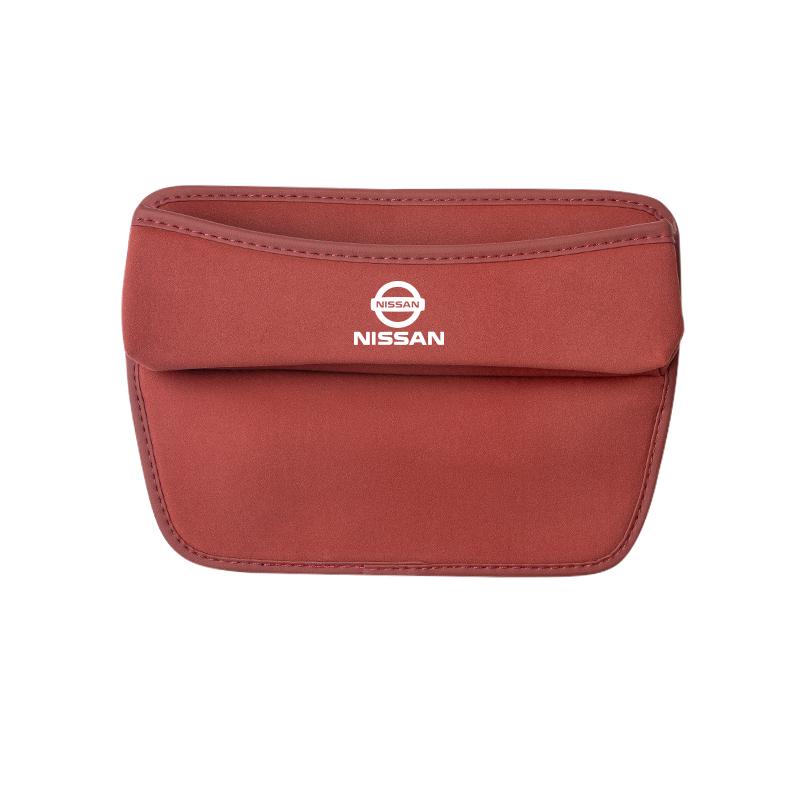 Suede Car Seat Gap Filler Organizer Box Side Storage Bag For Nissan Sylphy N7 Teana Qashqai Note J10 J11 Navara Juke GTR Patrol