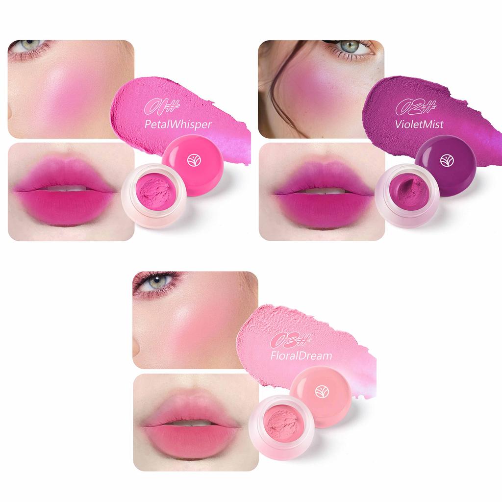 Mousse Blusher Cream Natural Long Lasting Matte Velvet Rouge Cheek Tint Face Makeup