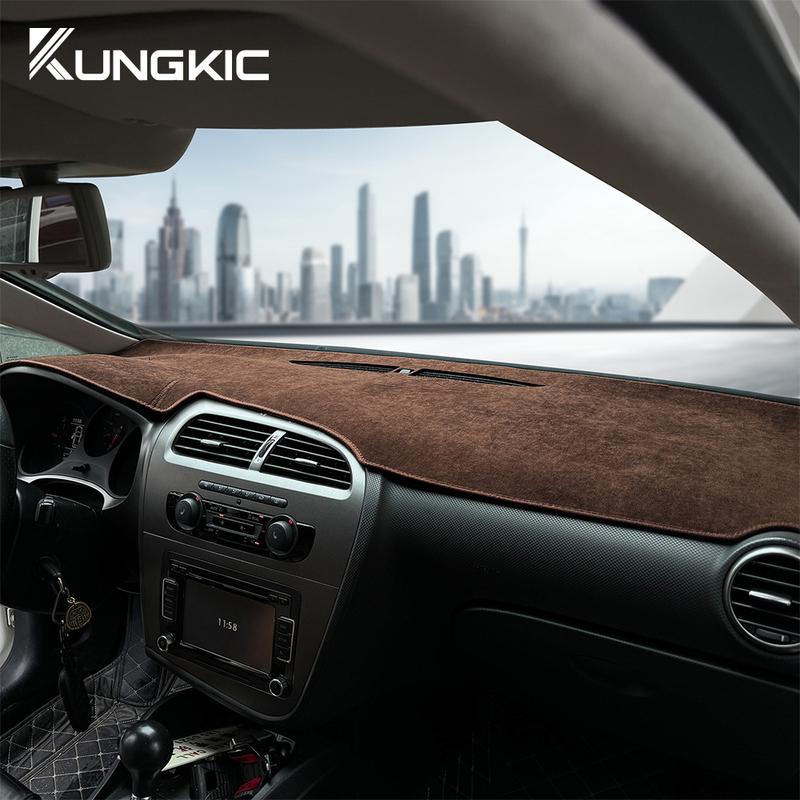 Flanell Armaturenbrettauflage für Seat Leon 2 MK2 2005 2006 2007 2008 2009 2010 2011 2012 Auto Sommer Sonnenschutz Armaturenbrett Matte Teppich Pad