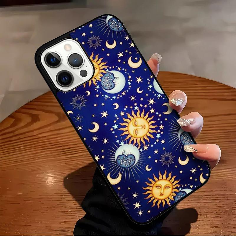 Suns Moons Clouds Astrological Phone Case For iPhone 17 Air 16 15 14 13 12 11 Pro Max Max Plus Bumper Case Cover