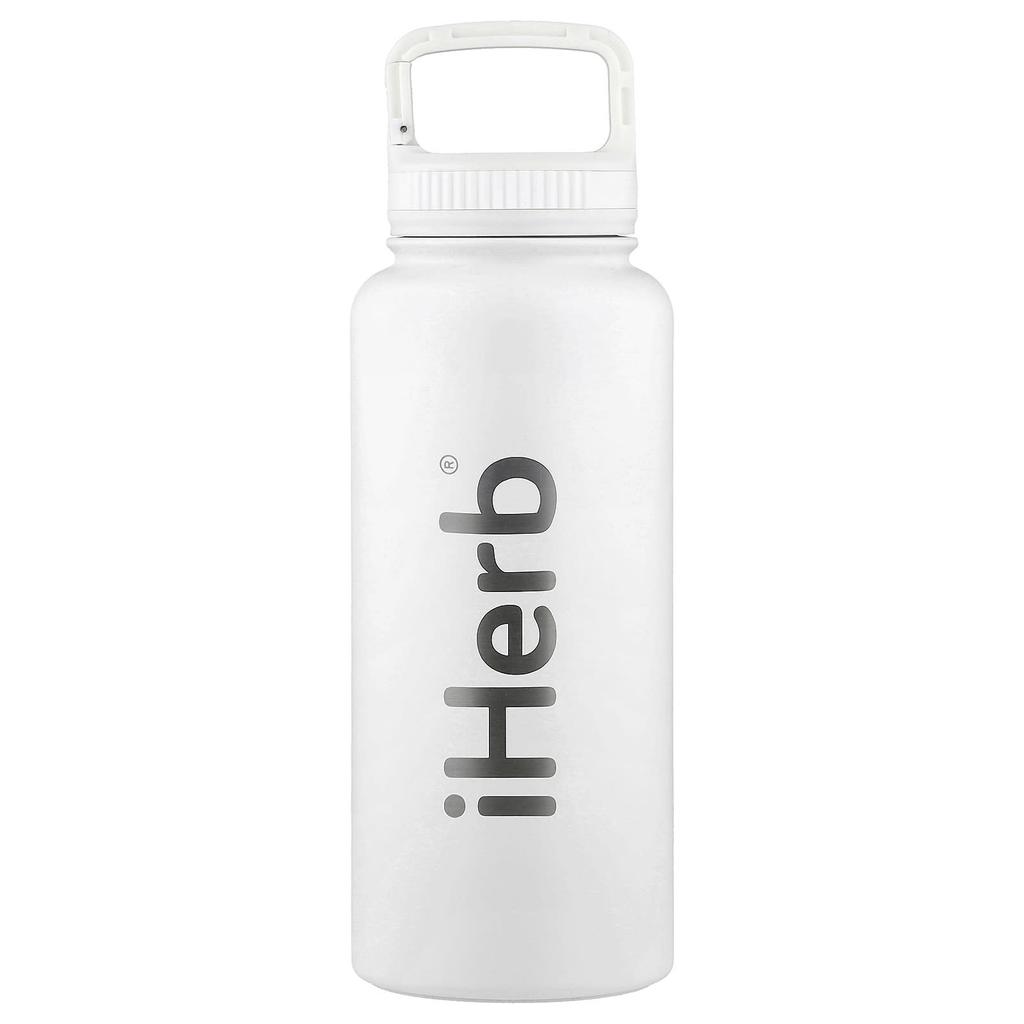 iHerb Goods, iHerb® Botal Insulated Sports Bottle, White, 960 Ml (32 Oz)