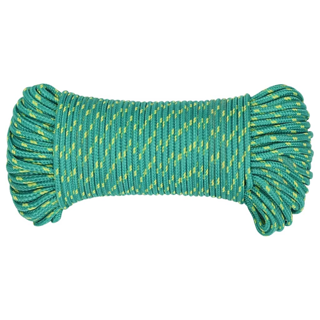 Boat Rope Green 3 Mm 25 M Polypropylene