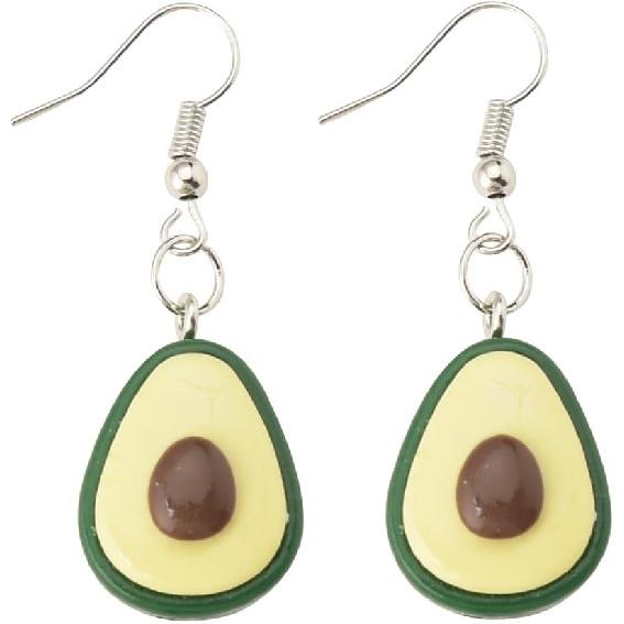 Avocado Dangle Earrings for Women Girls Creative Fruit Pendant Earring for Teen Girl Cute Fashion Avocados Dangle Earring Trendy Statement Lovely