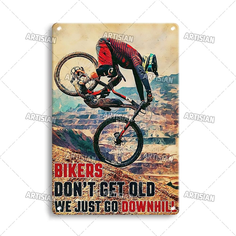 Artisian Cycling Metal Sign Bicycle Tin Poster Bike Decorative Plate Wall Decor Garage Bar Pub Club Hotel Cafe Kitchen Home