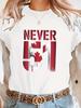 Canada Flag NEVER 51 Graphic T-shirt