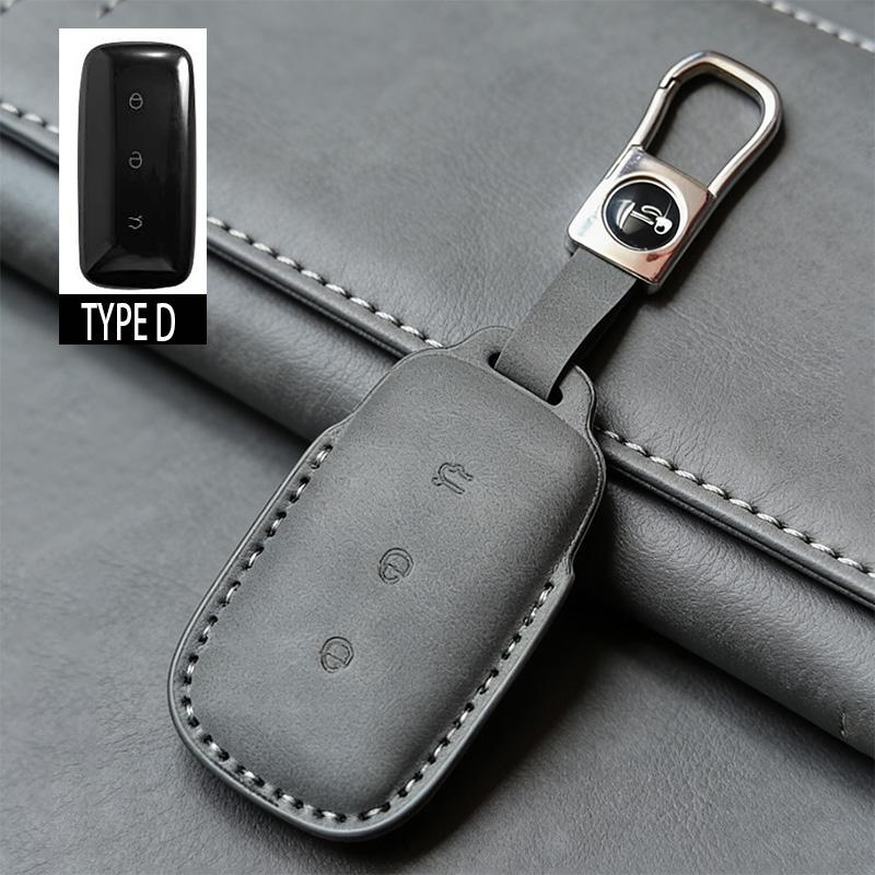 Car Key Case Cover Fob For Geely Galaxy E5 L7 L6 E8 Max 1.5T Plus Air Pro Keychain Durable Pu Leather Accessories