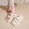 Beautiful with Skirt, Thick Bottom Heightening Cool Slippers, Women's Summer Wear Advanced Sense 2025 New Muffin Wedge Slippers