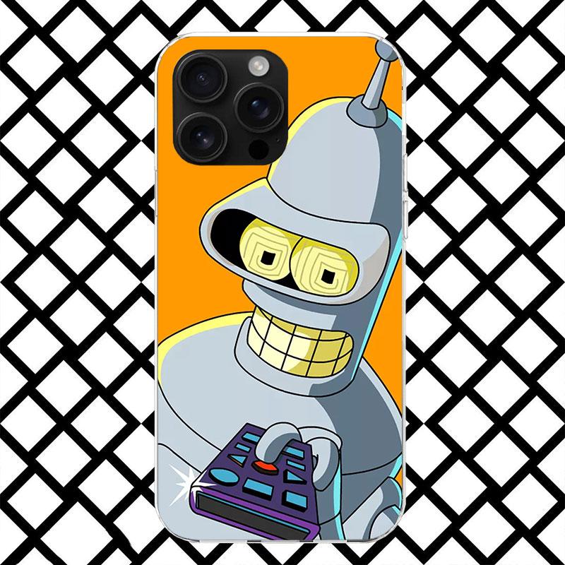 Cartoon F-Futuramas Phone Case for iPhone 17 Air 16 16E 15 14 Plus 13 Mini 12 11 Pro Max 7 8 + SE 2020 Soft Cover Fundas 17 Air