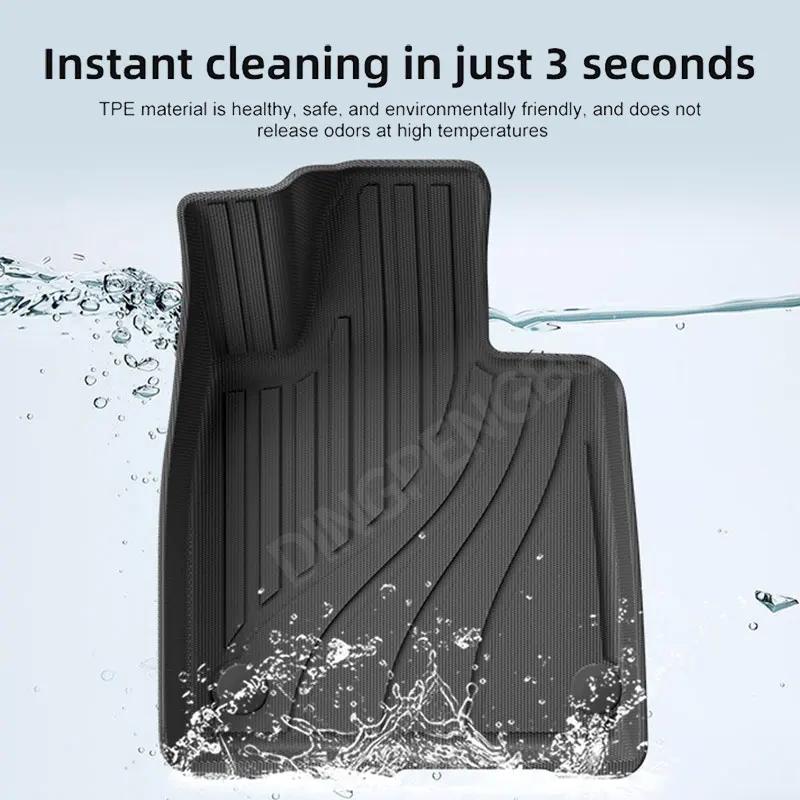 FIT for XIAOMI SU7 2024 Car Floor Mats Cargo Liner Trunk Pad TPE Seat Back Cushion 3D Left-hand Drive Internal Accessories