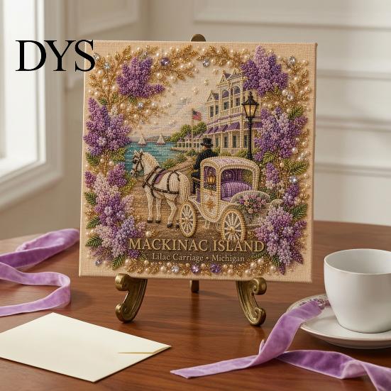 Healing Arts Crafts Activities DIY Faux Pearl Painting Kit, Handmade Floral Landscape 3D Gem Bead Art Craft, Creative Home Decoration Projects