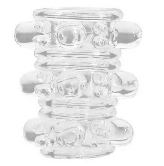 One-Hand Adult Sex Toy: Big and Small Flower Spiky Sleeves, Fun Heterosexual Sleeve.