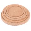 1Pcs 1:12 Dollhouse Wooden Miniature Round Tray Model Furniture Diy Accessories