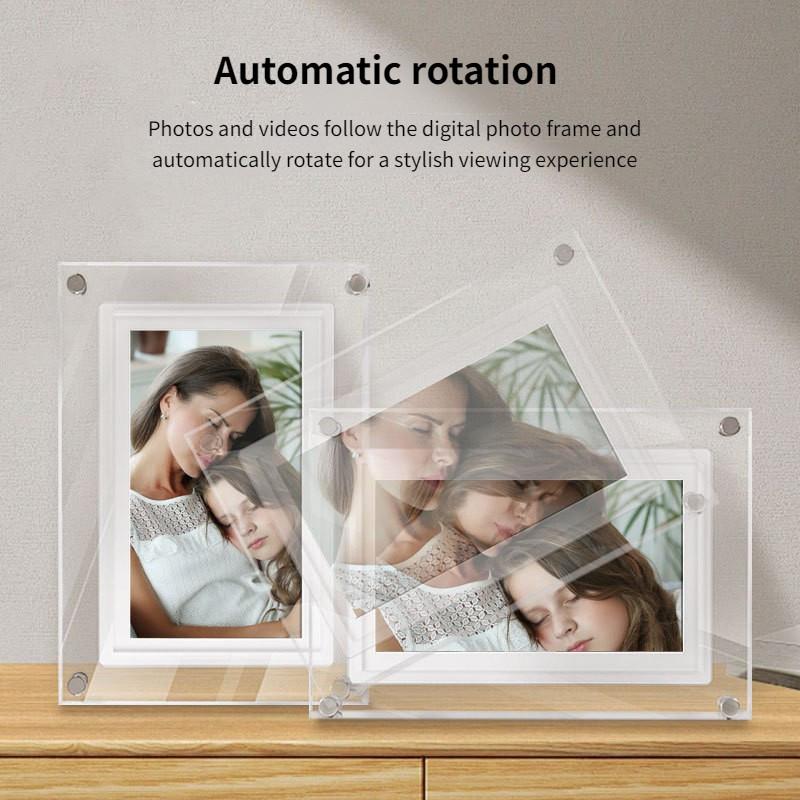 7 Inch Remote Transmission Electronic Album Acrylic WIFI Digital Photo Frame Intelligent Touch Screen Cloud Picture Frame