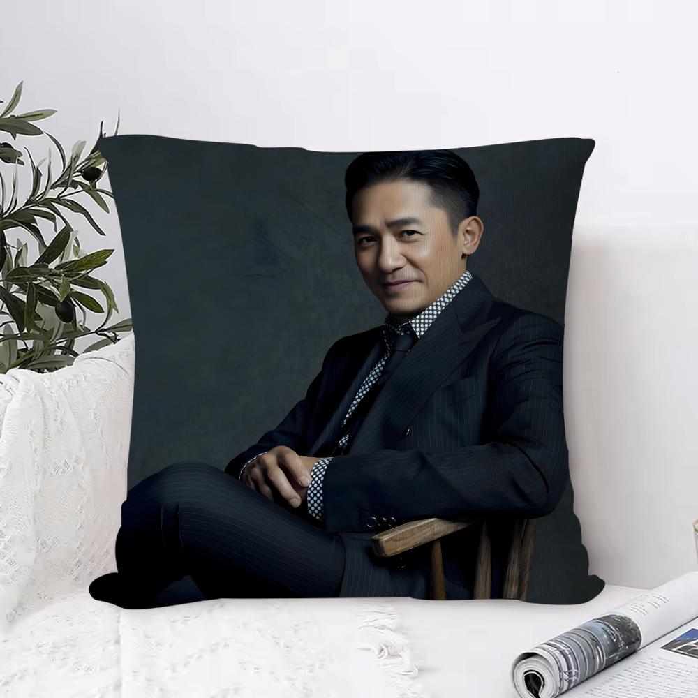Tony Leung Chiuwai Cushion Cover Piece Short Plush Pillowcase Soft and Washable Mostly Used for Sofa Car