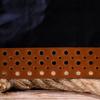 Intéressante ceinture unisexe avec perforations en cuir véritable GRANDE PELLE Ceinture en cuir 21474 Rouge