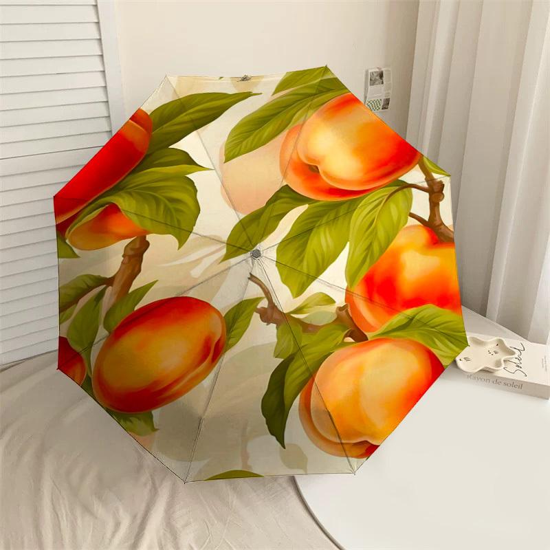 

1PC peach tree Umbrella-8-Rib Reinforced, Automatic Open, Lightweight & Durable, Fashion Accessory for Outdoor-D336