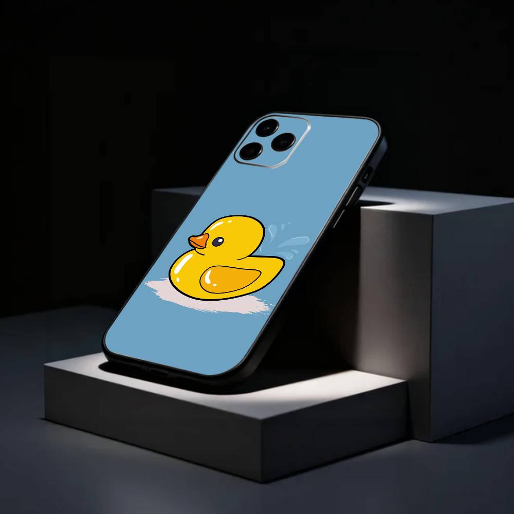 Lovely Yellow D-Duck   Phone Case Silicone Soft For IPhone 17 16 15 14 13 12 11 X XR Plus Pro Max Plus