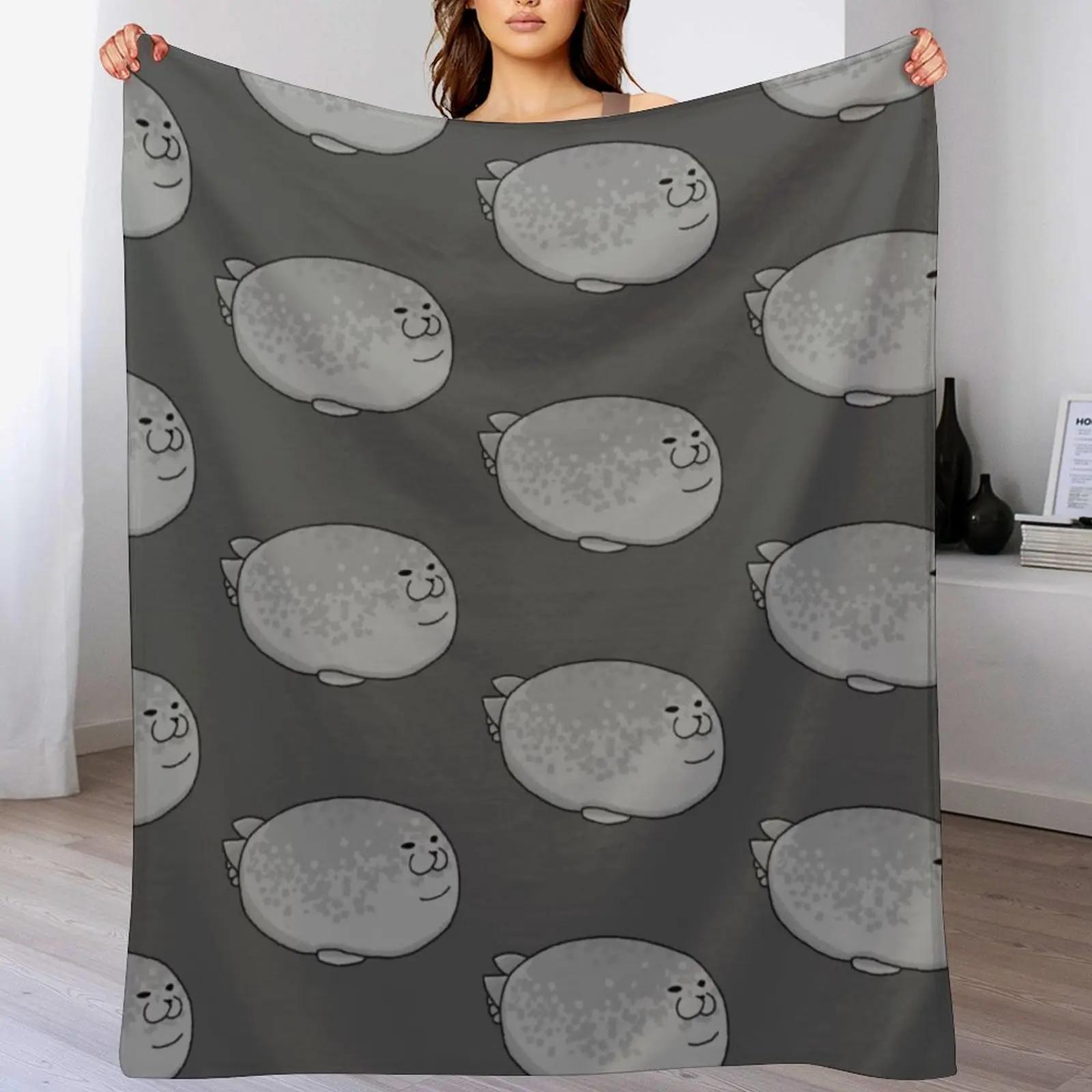 Round Seal Throw Blanket Color Fast Cozy Throw Blanket 102x76cm(40x30in)