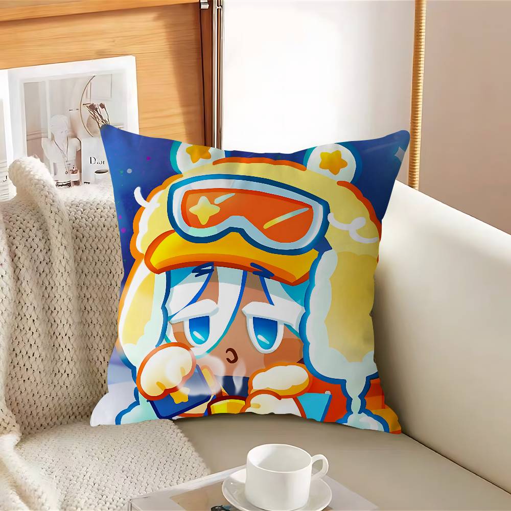 Cookie R-Run KingdomS Pillow Case Removable Washable Cushion Cover – All-Season Soft Linen