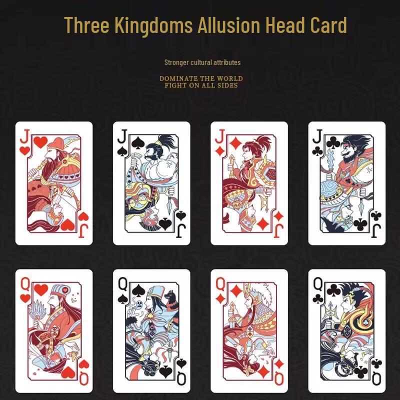 Three Kingdoms Guiandan Poker Cards - Manga Style