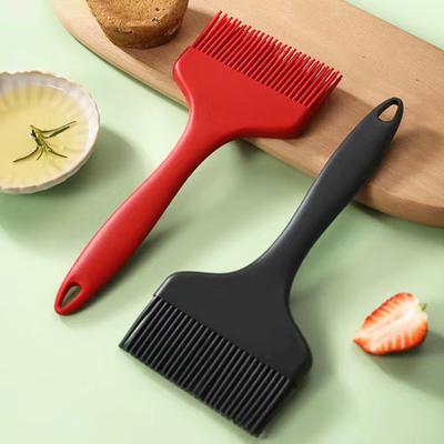 Oil Brush Evenly Spread Wide Brush Head Comfortable Grip Hanging Hole Heat Resistant Basting Brush Extra Large Silicone Pastry Brush Camping Supplies