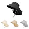 Ice Cool Summer Silk Sunhat Sunshade Hat Neck Cover Travel Outdoors Breathable