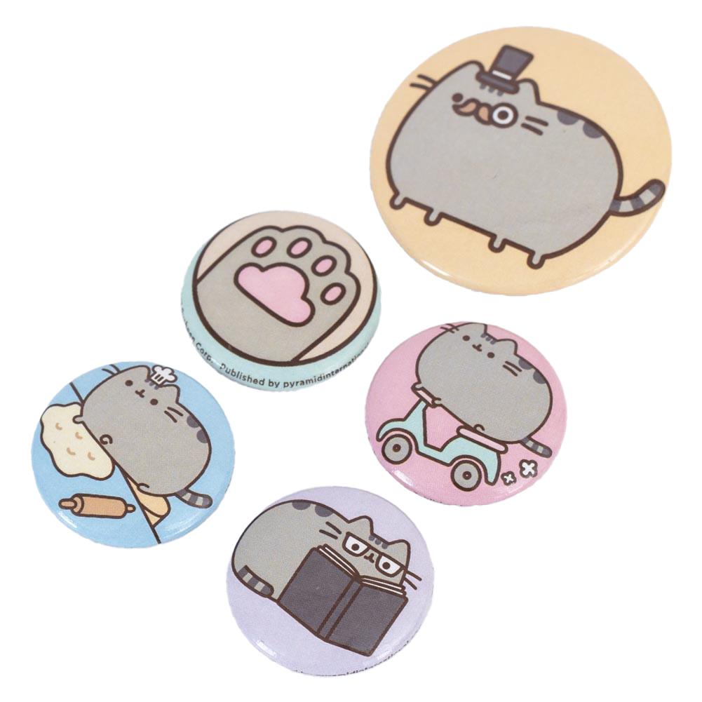 Pusheen Fancy Button Badge Set (Pack of 5)