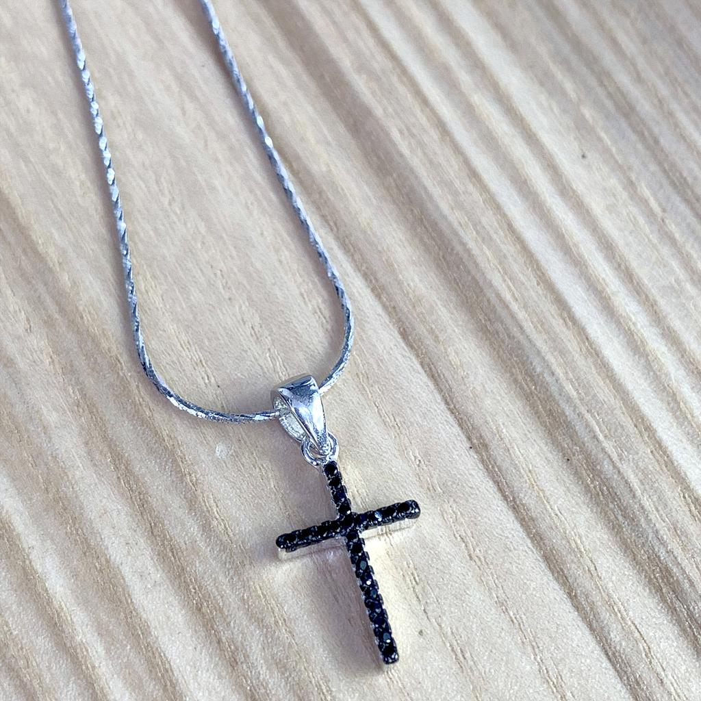 Silver Cross with Cubic Zirkonia (1987230)