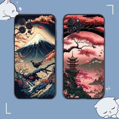 Mount Fuji Landscape telefontok iPhone-hoz Samsung Galaxy Redmi Xiaomi Oppo OnePlus Note SA 7 8 9 10 11 12 13 14 20 21 22 23 53 54 Pro Max Plus Ultra